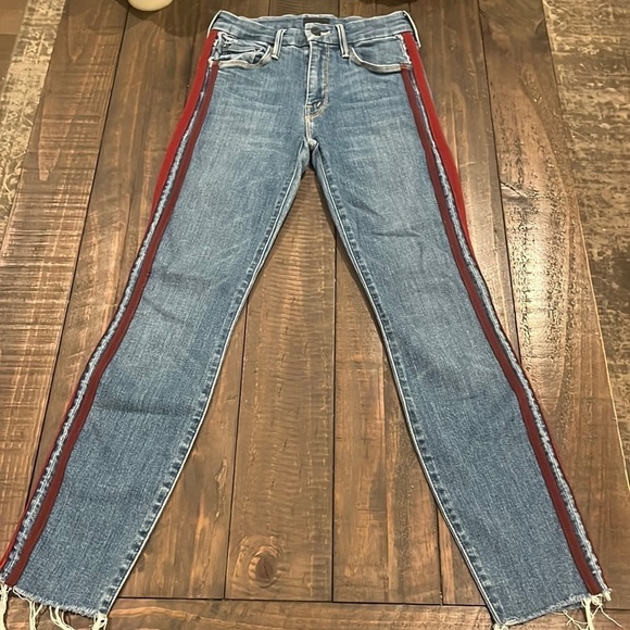 Mother -Keeping Love Alive Racer Fray Jeans - Picture 3 of 16